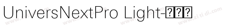 UniversNextPro Light字体转换